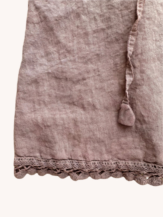 By the Sea Organics cocoa linen dress