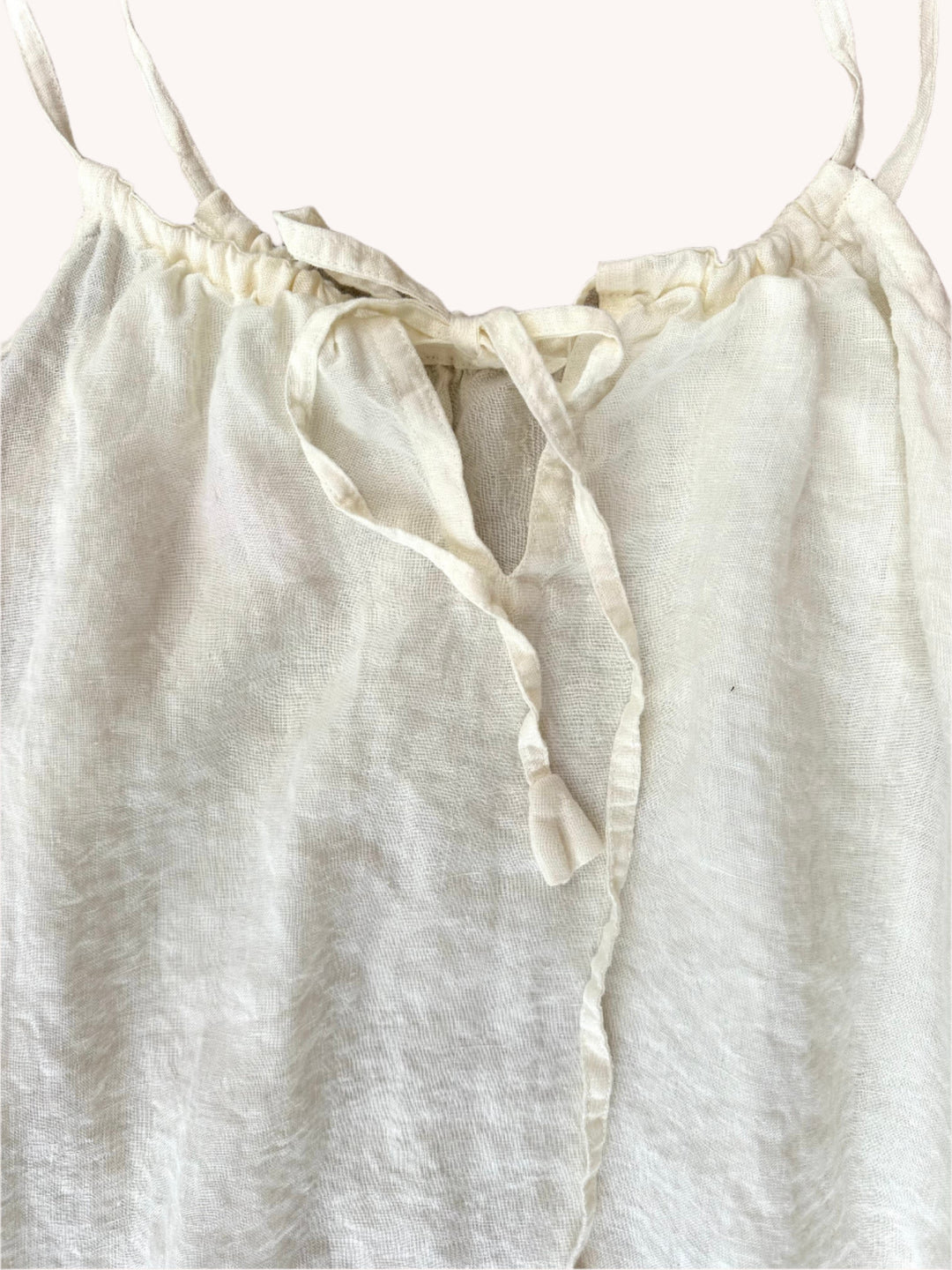 By the Sea Organics white linen dress