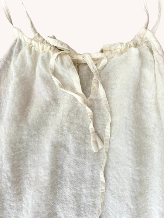 By the Sea Organics white linen dress