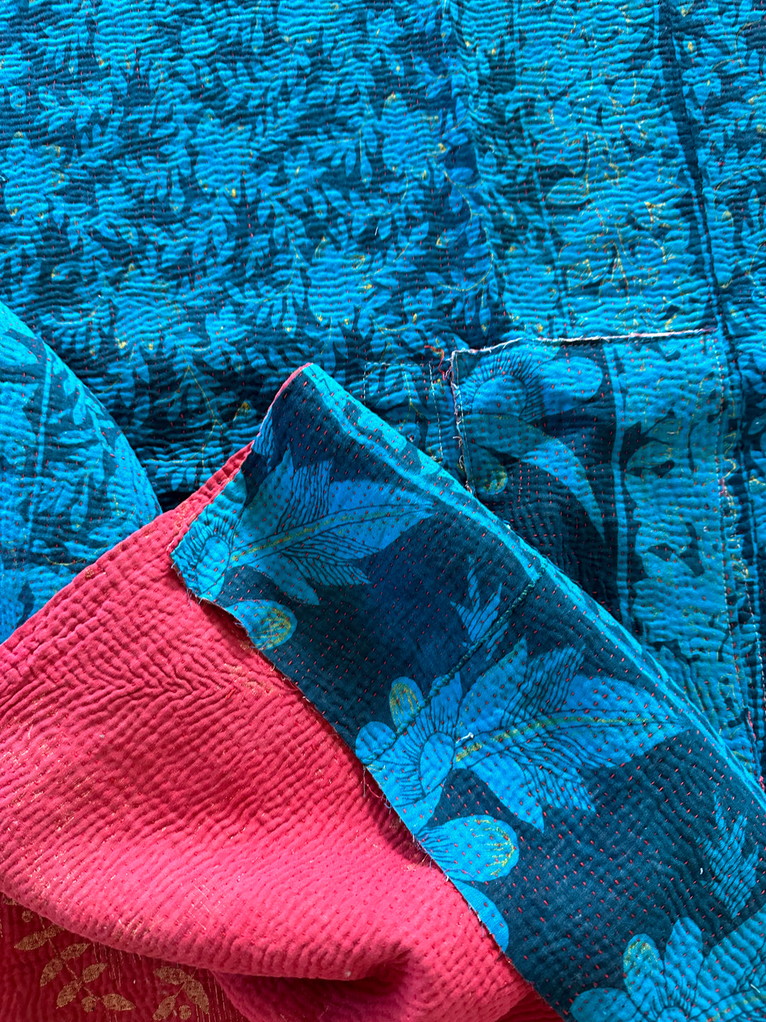 PRIME KANTHA QUILT - BLUE PARADISE