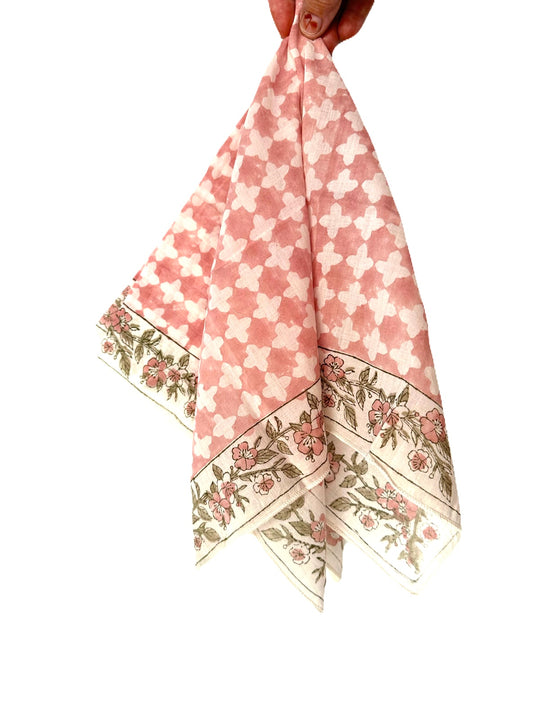 Mauka Checkers - Block Printed Bandana