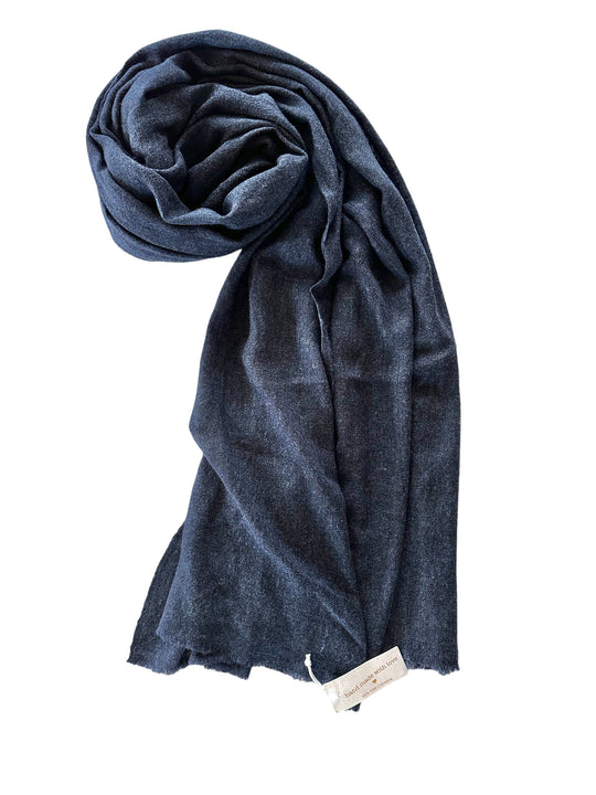 Cashmere shawl - Indigo