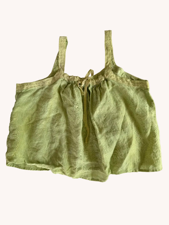 LACY LINEN TANK TOP
