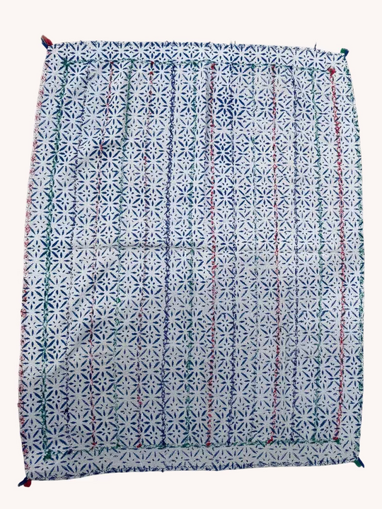 PRIME KANTHA QUILT - OCEAN CLOVER