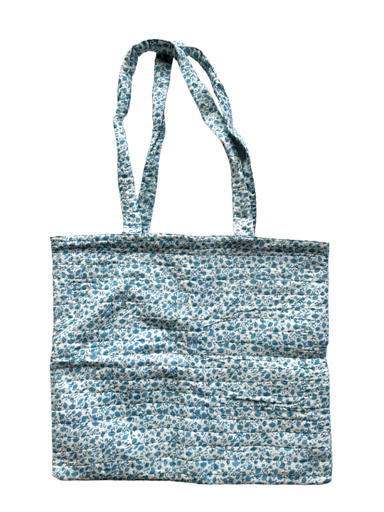 Sky Blue - Quilted Shopping Tote