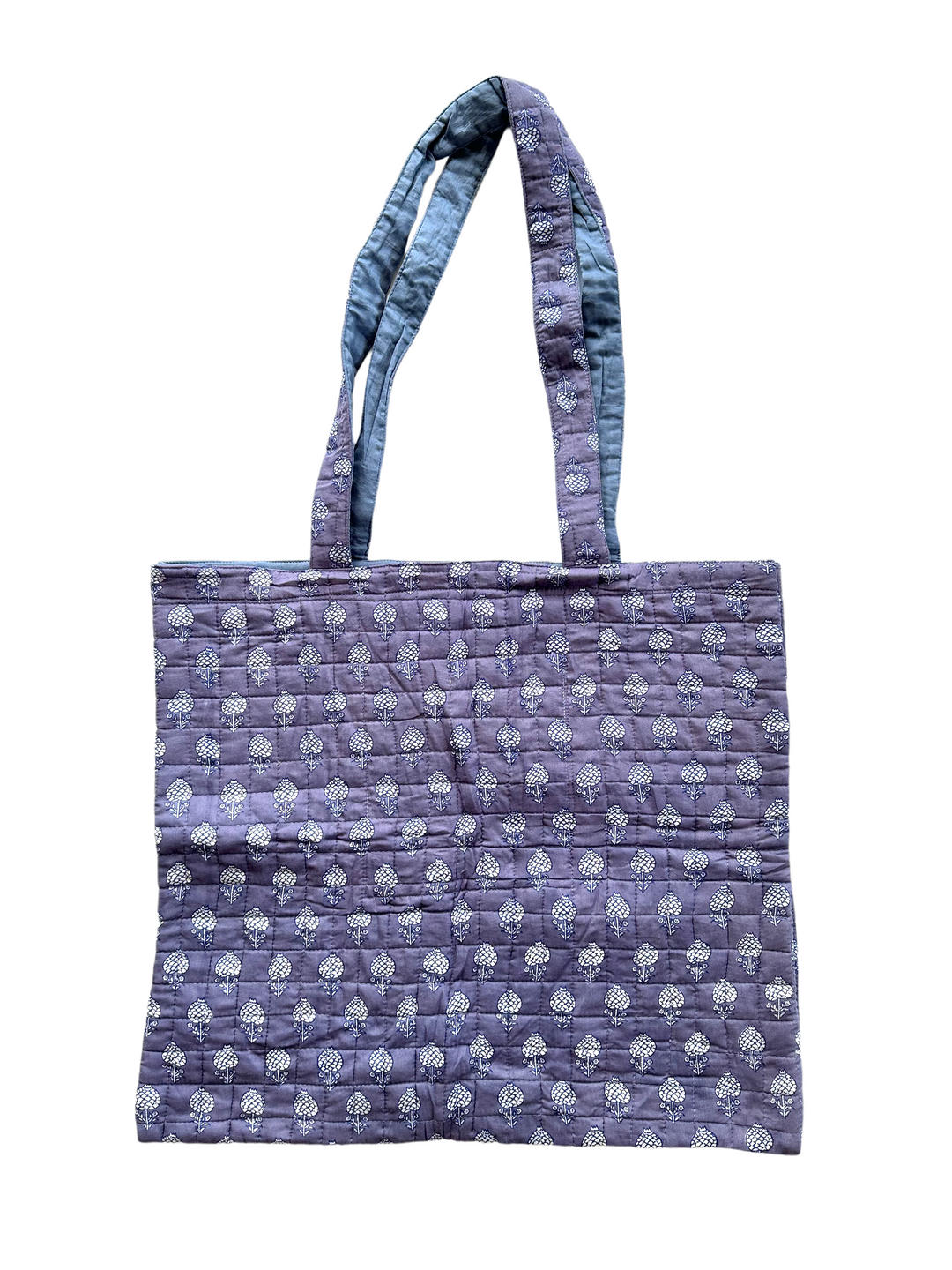 Periwinkle Day - Quilted Shopping Tote