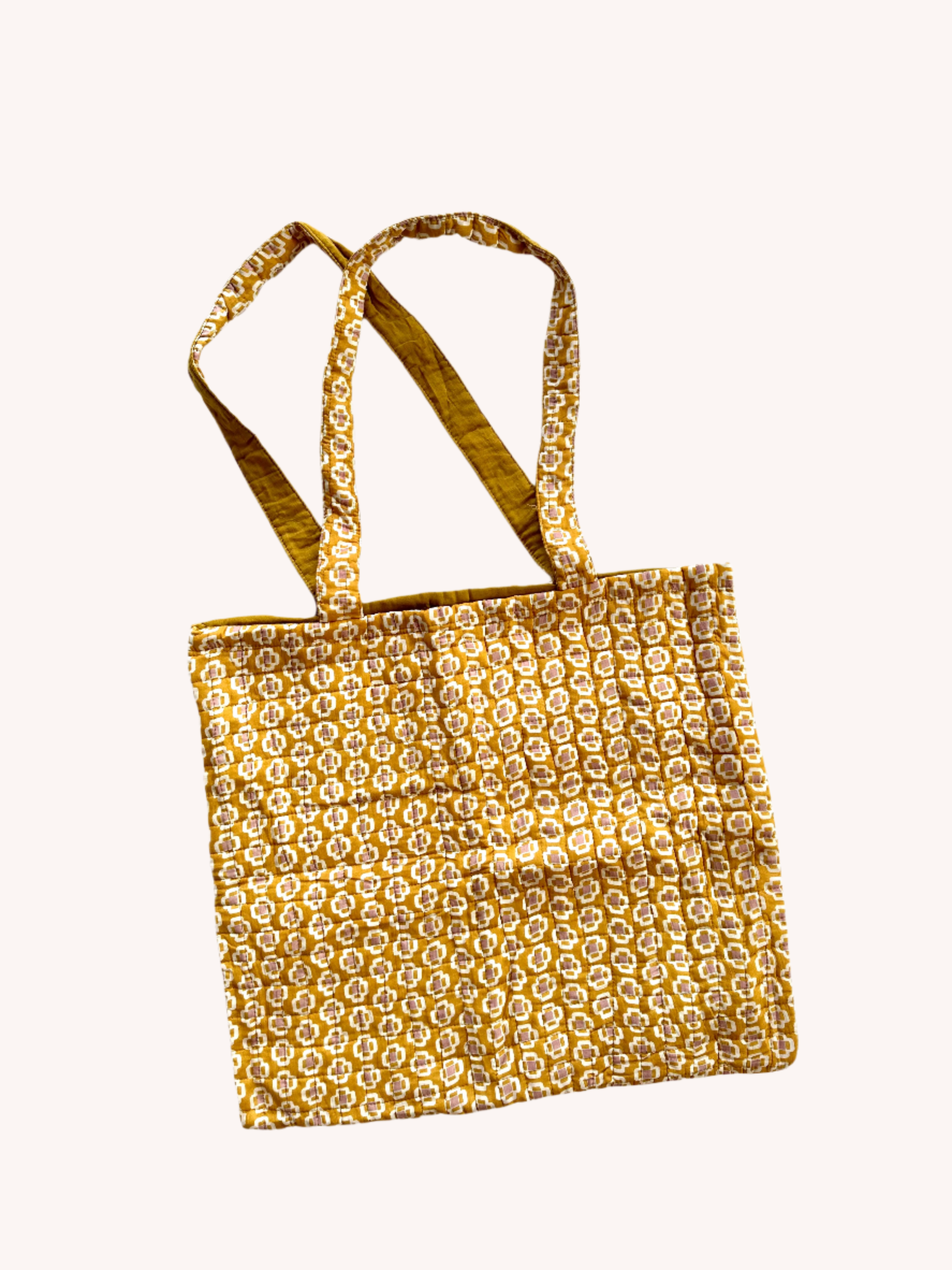 Gold Motif - Quilted Shopping Tote