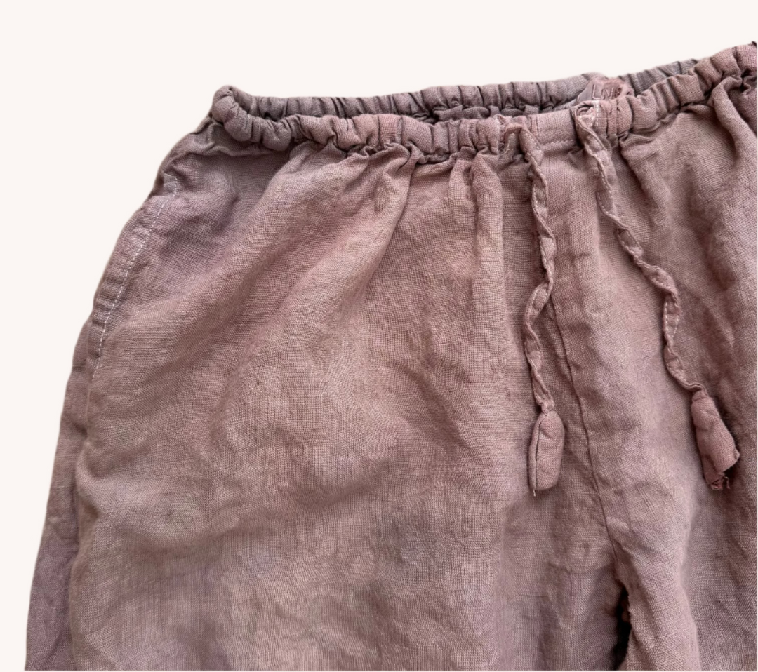 By the Sea Organics white linen pants