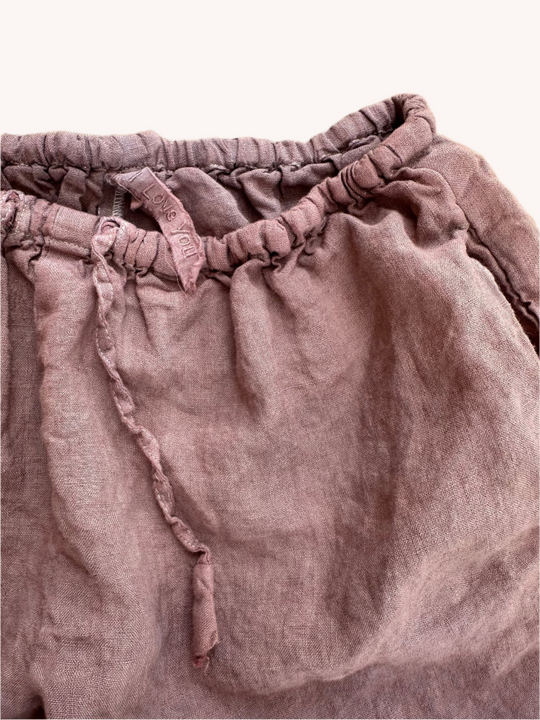 By the Sea Organics white linen pants
