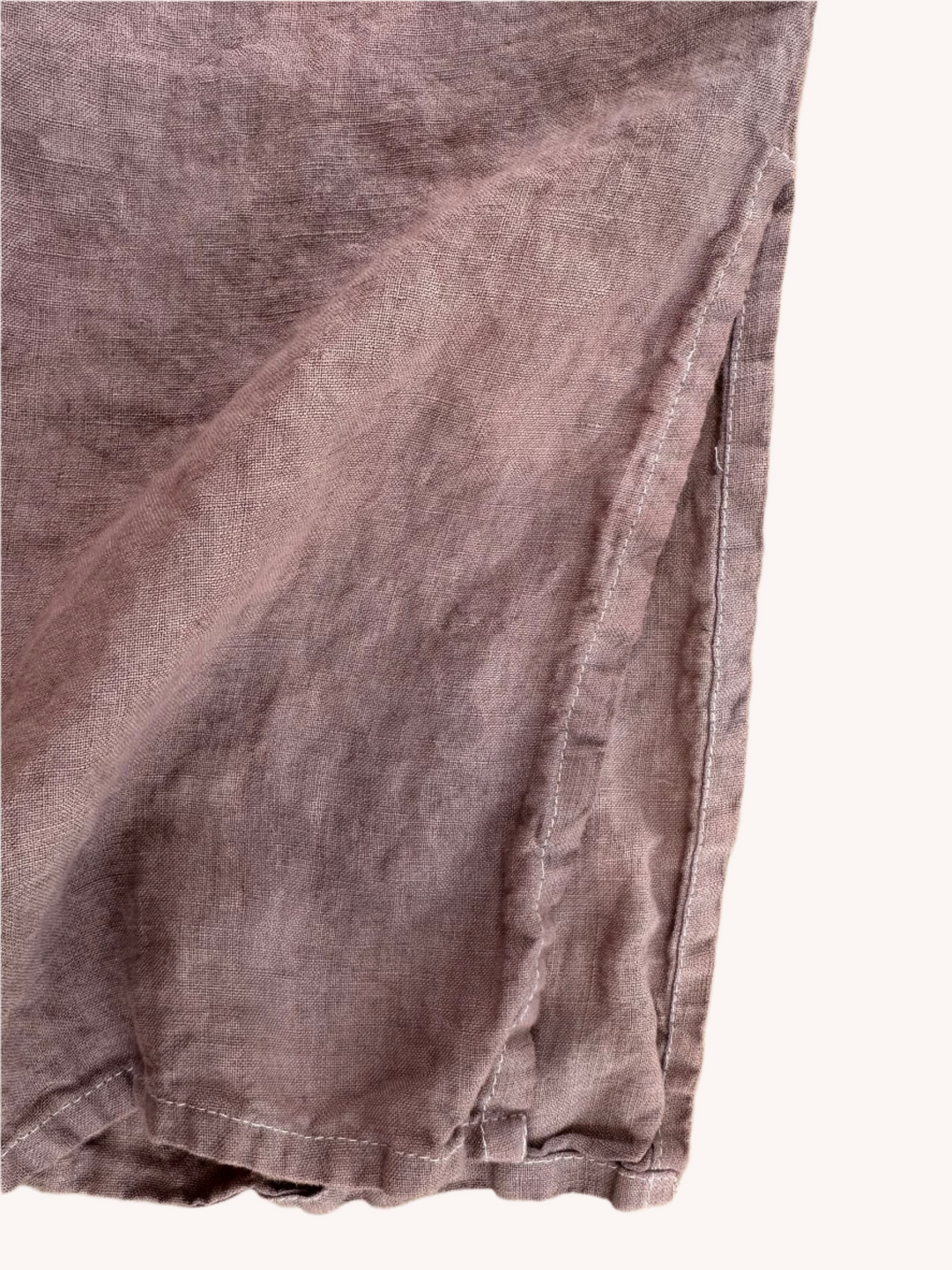 By the Sea Organics white linen pants