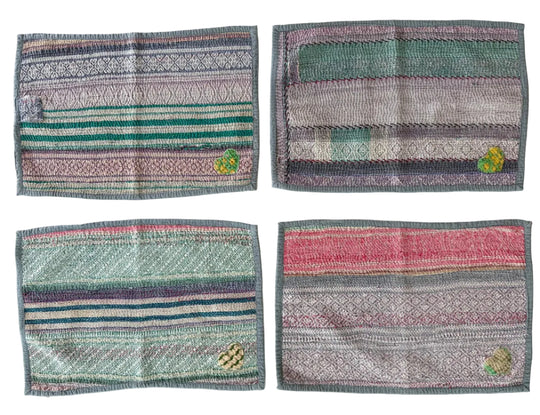 PATCHWORK KANTHA PLACEMAT SET