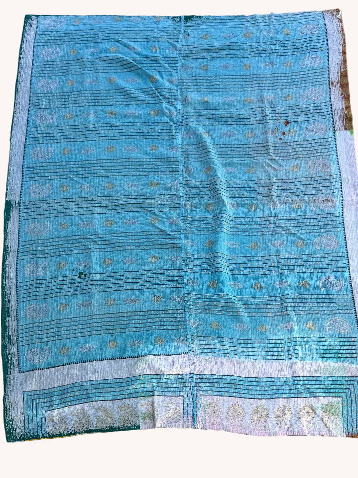PRIME KANTHA QUILT - BLUE JUNGLE