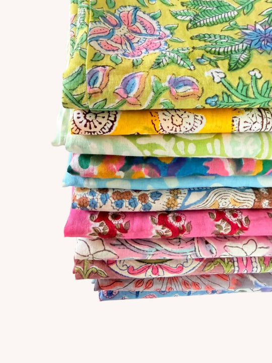 BLOCK PRINT SARONG - JAIPUR MARKET COLLECTION