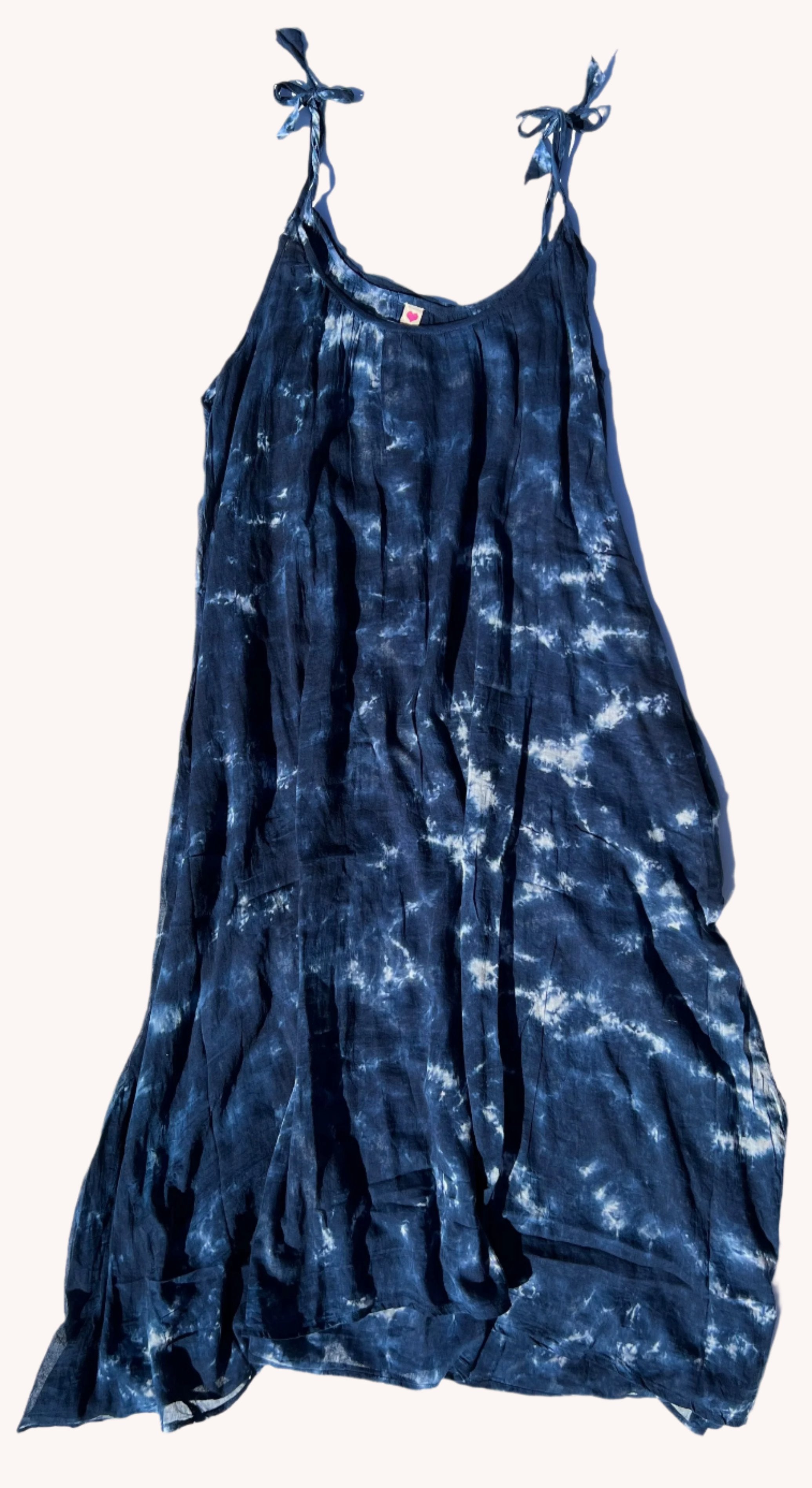 indigo hand dye - maxi dress