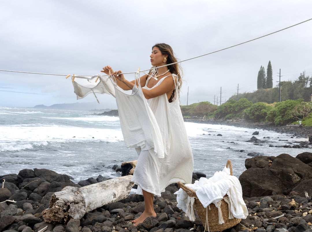 GAUZE MAXI DRESS