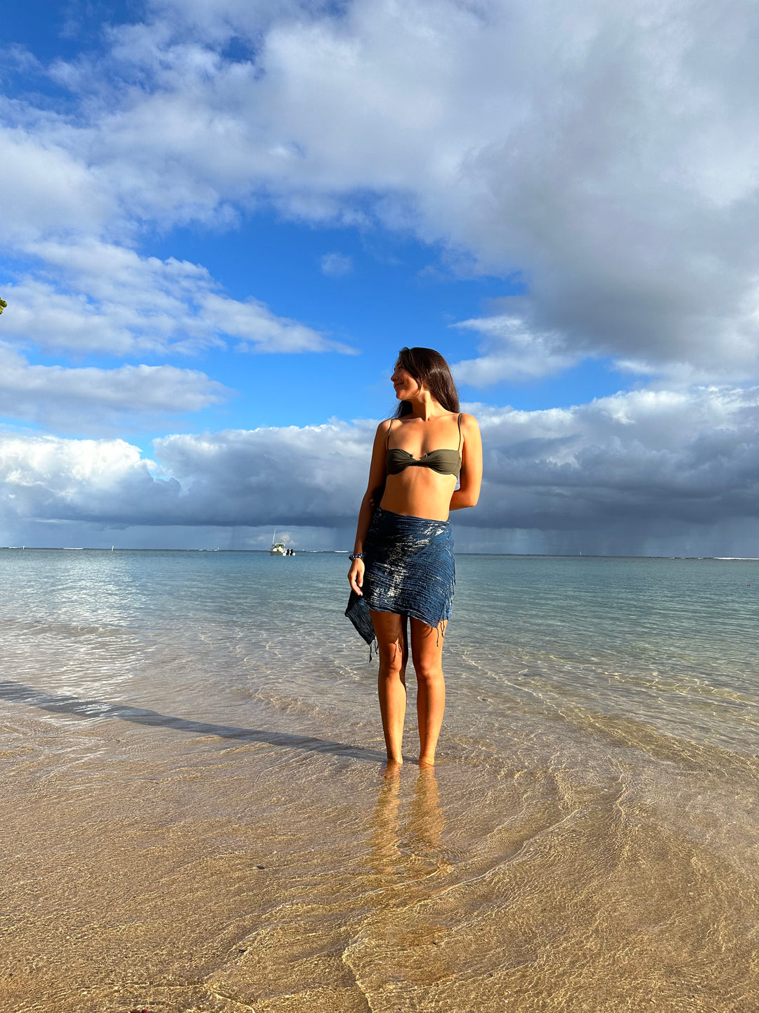 INDIGO MIDI SARONG
