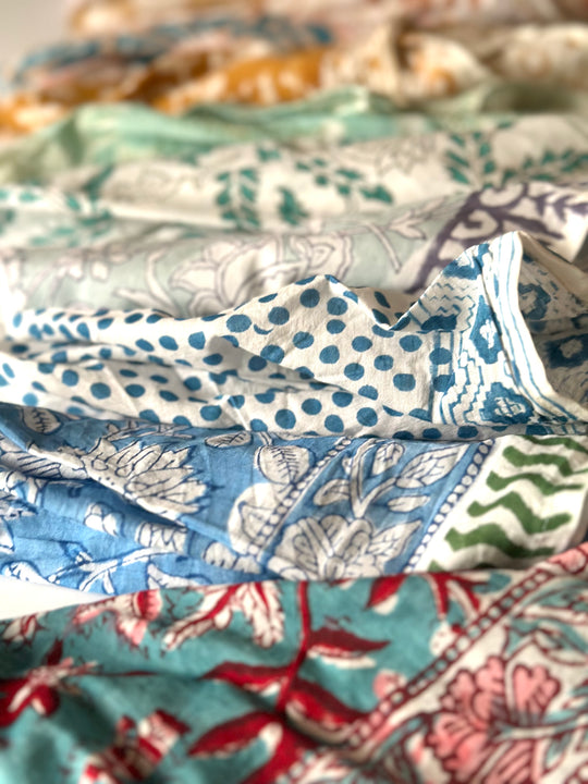 BLOCK PRINT BANDANA -  CANDY  COLLECTION