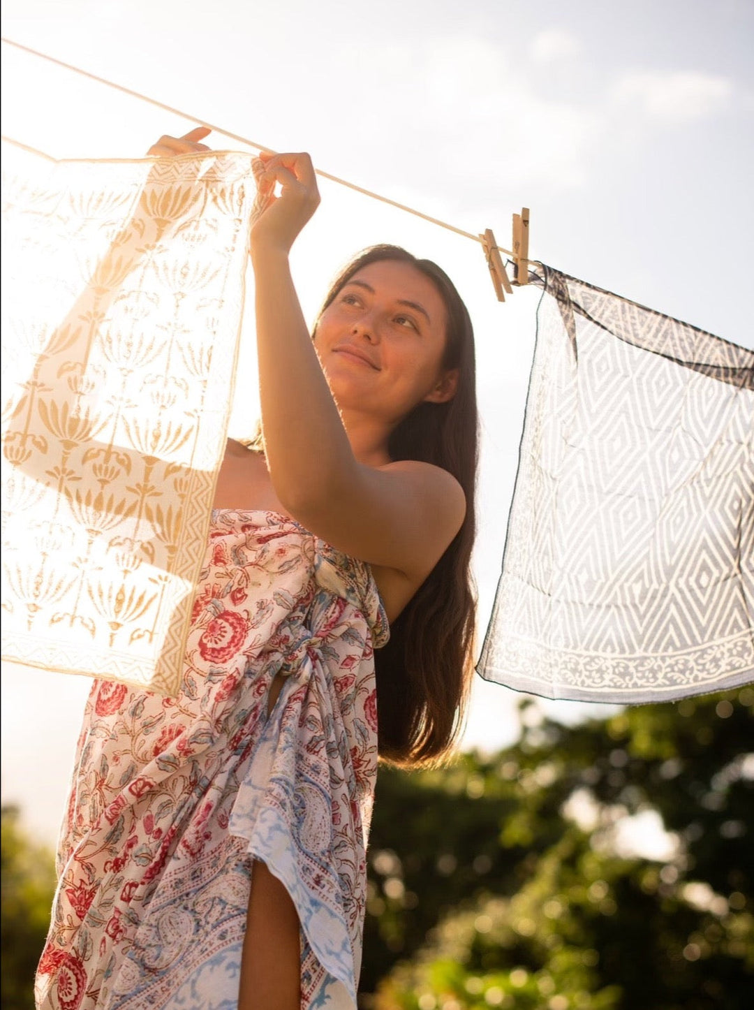 BLOCK PRINT BANDANA - MAUKA PALES COLLECTION