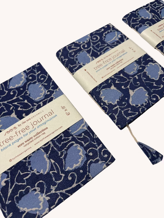 COTTON JOURNAL INDIGO COLLECTION - 6" x 8"