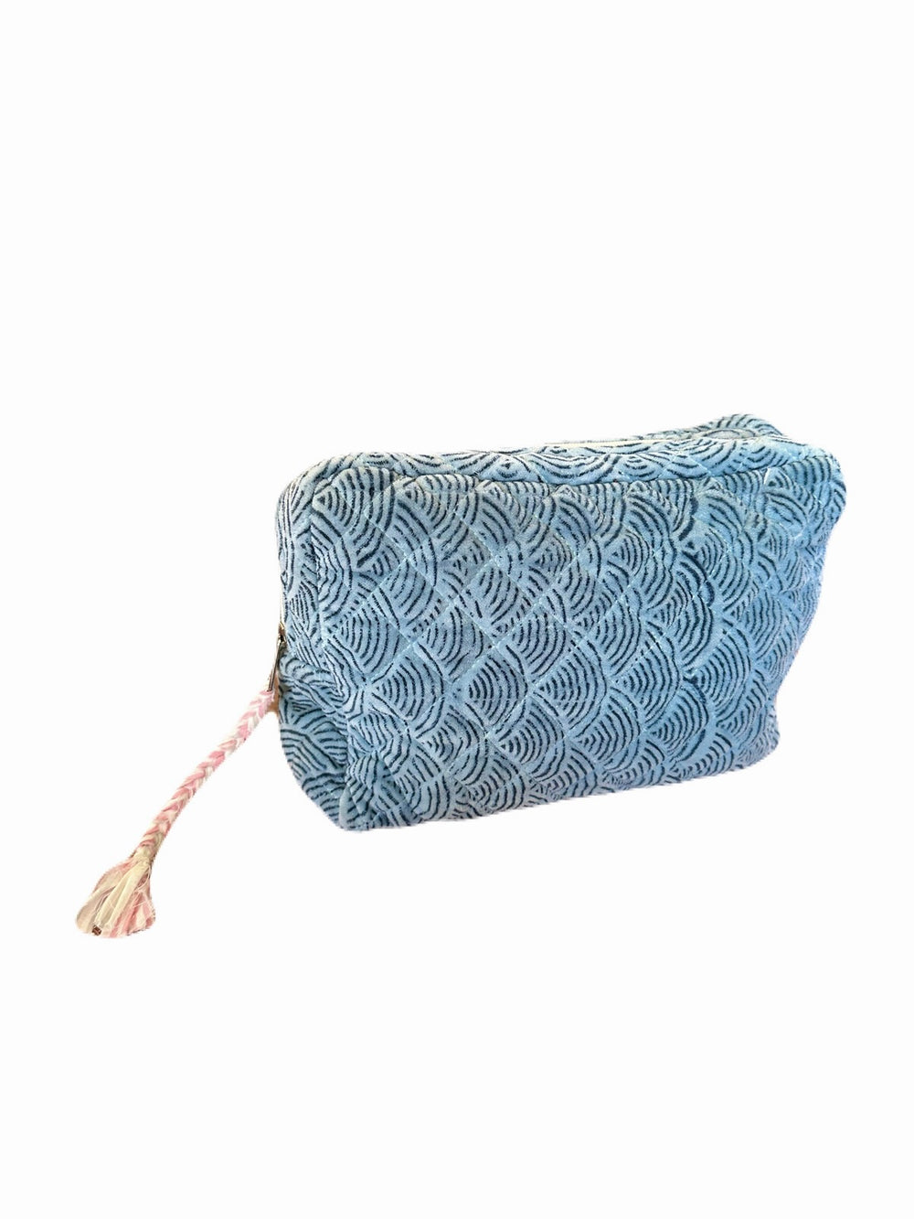 Blue Velvet Travel Pouches