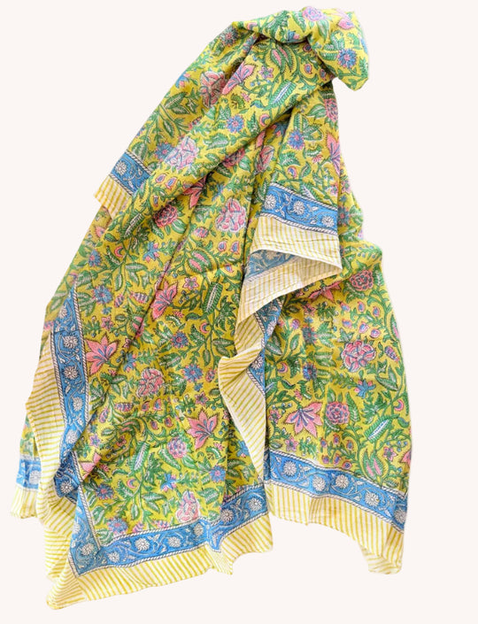 BLOCK PRINT SARONG - JAIPUR MARKET COLLECTION
