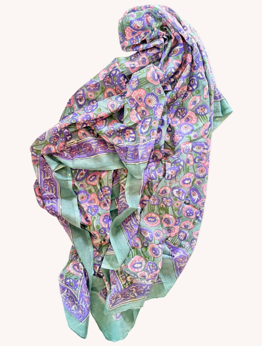 BLOCK PRINT SARONG - JAIPUR MARKET COLLECTION