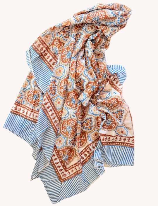 BLOCK PRINT SARONG - JAIPUR MARKET COLLECTION