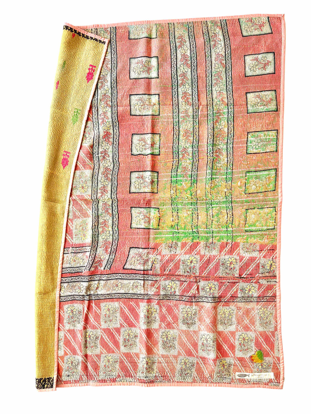 Rose Gold- Portable Kantha Quilt