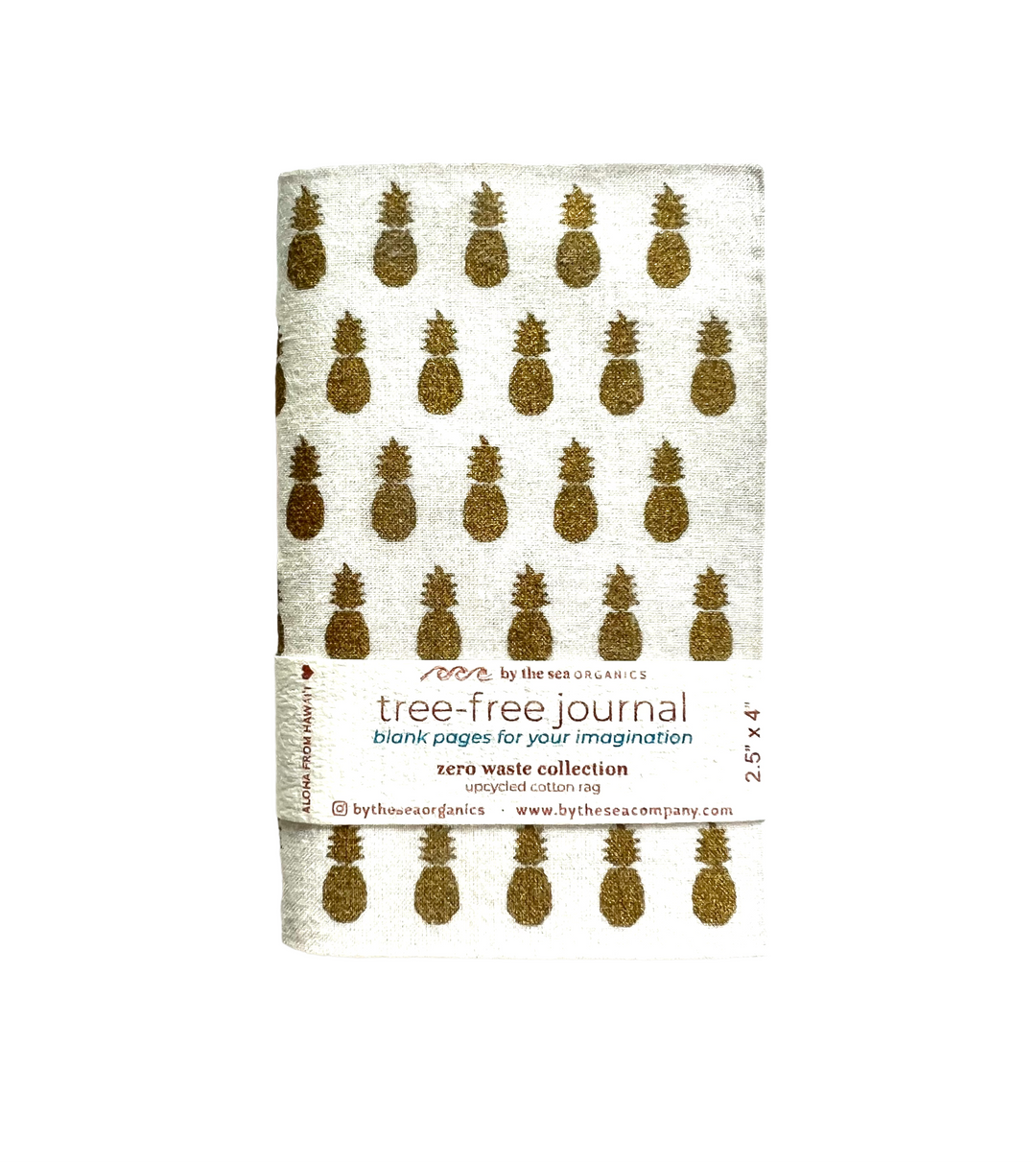 mini white pineapple journal