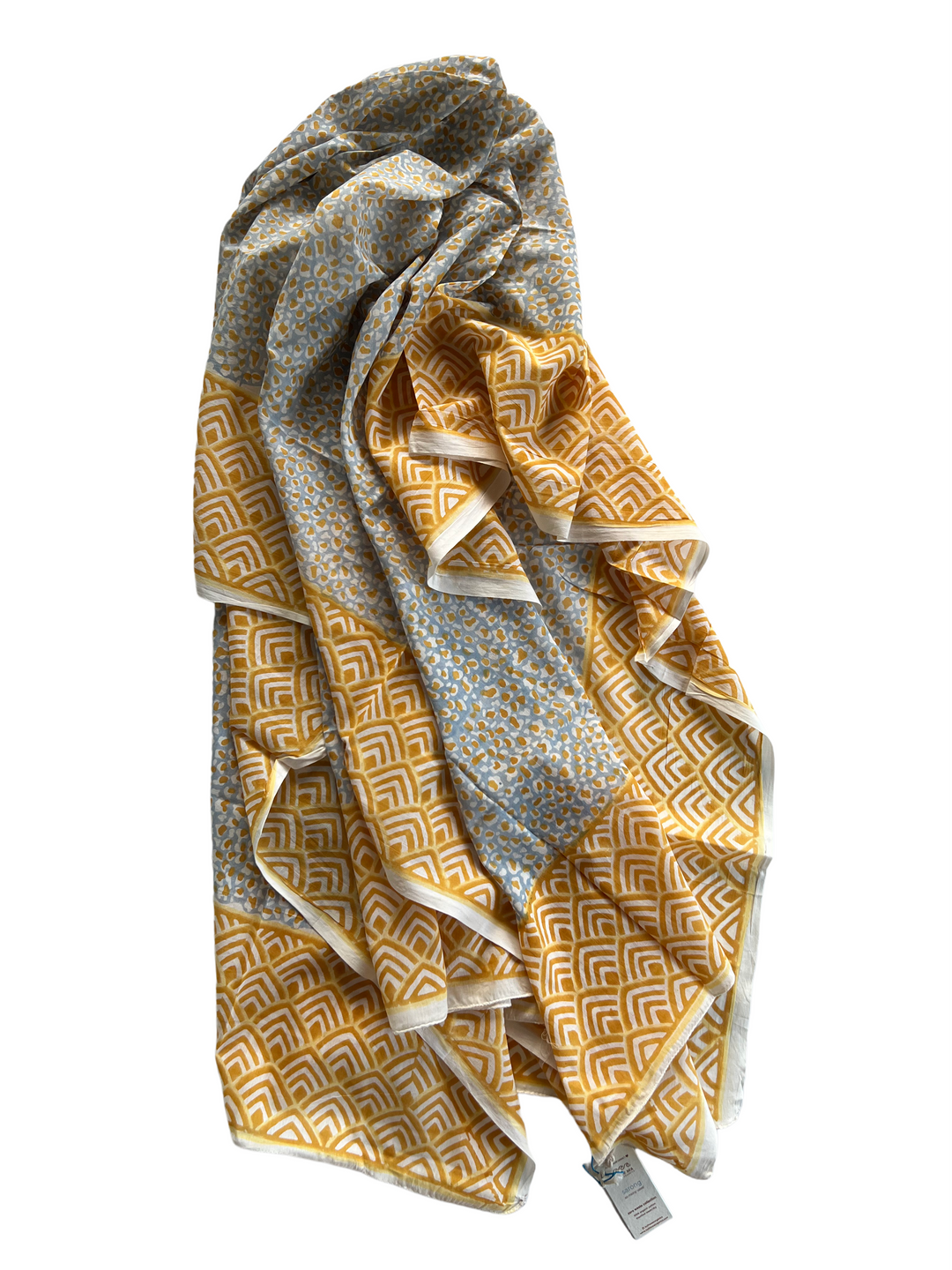Gold Leopard - block printed sarong