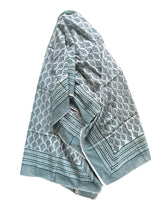 Load image into Gallery viewer, Blue Leaf - block printed sarong
