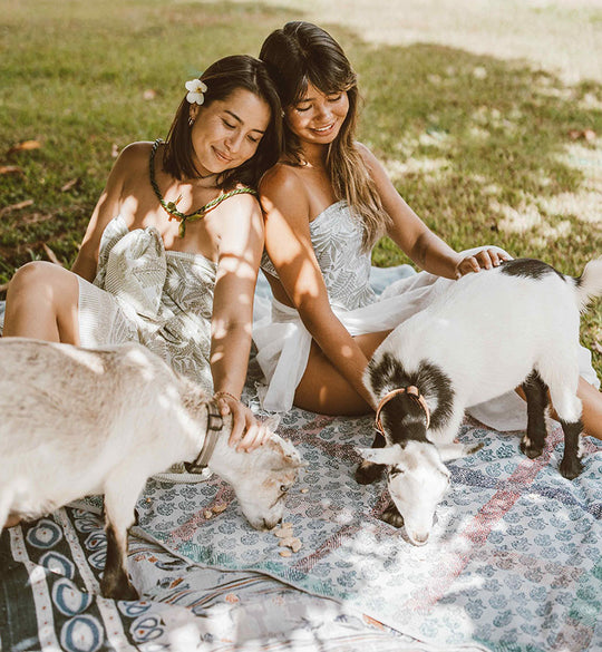 BLOCK PRINT SARONG - MAUKA PALES COLLECTION