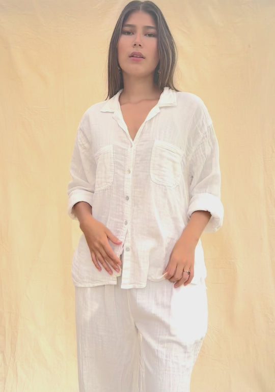 DOUBLE GAUZE BEACH SHIRT