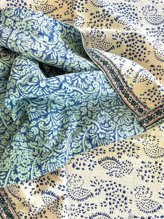 PRIME KANTHA QUILT - OUT TO SEA