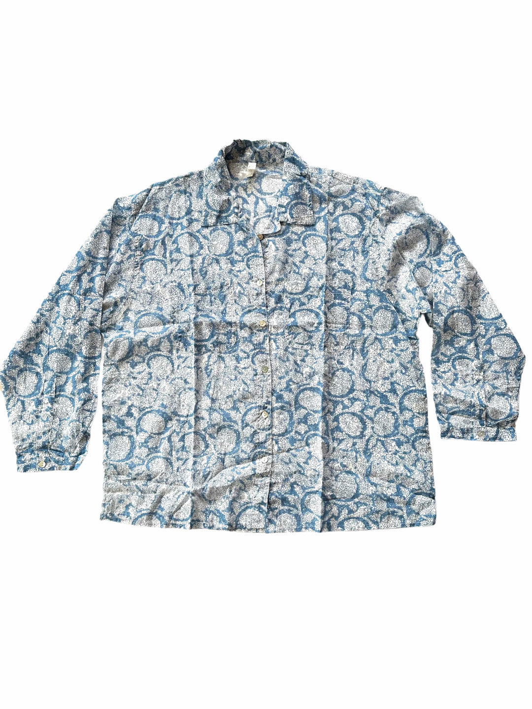 Beach Shirt - Blue Floral